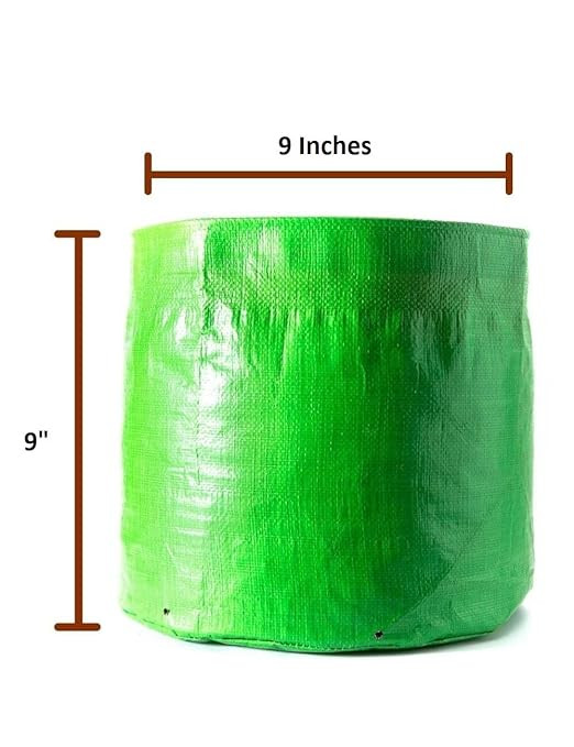 GREEN GROW BAG ROUND -9 INCH ( SET OF 10)